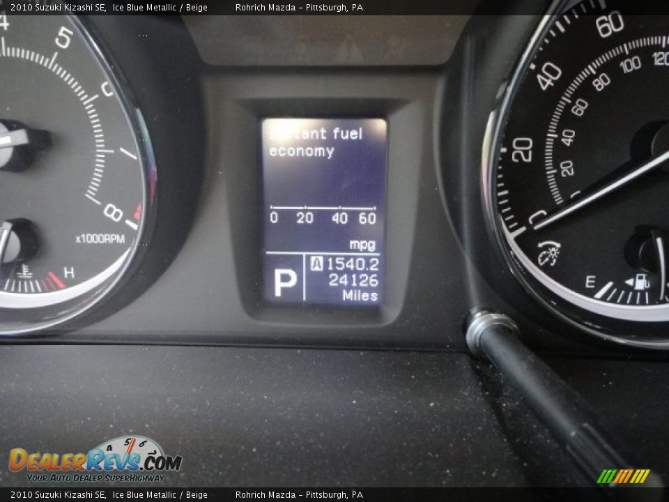 2010 Suzuki Kizashi SE Ice Blue Metallic / Beige Photo #20