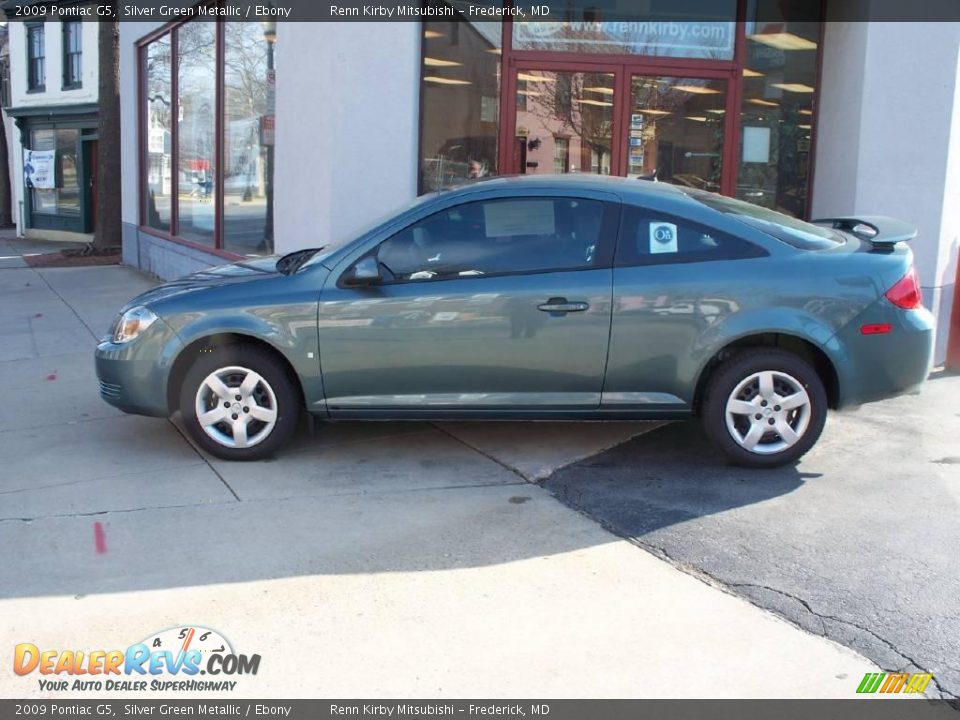 2009 Pontiac G5 Silver Green Metallic / Ebony Photo #2