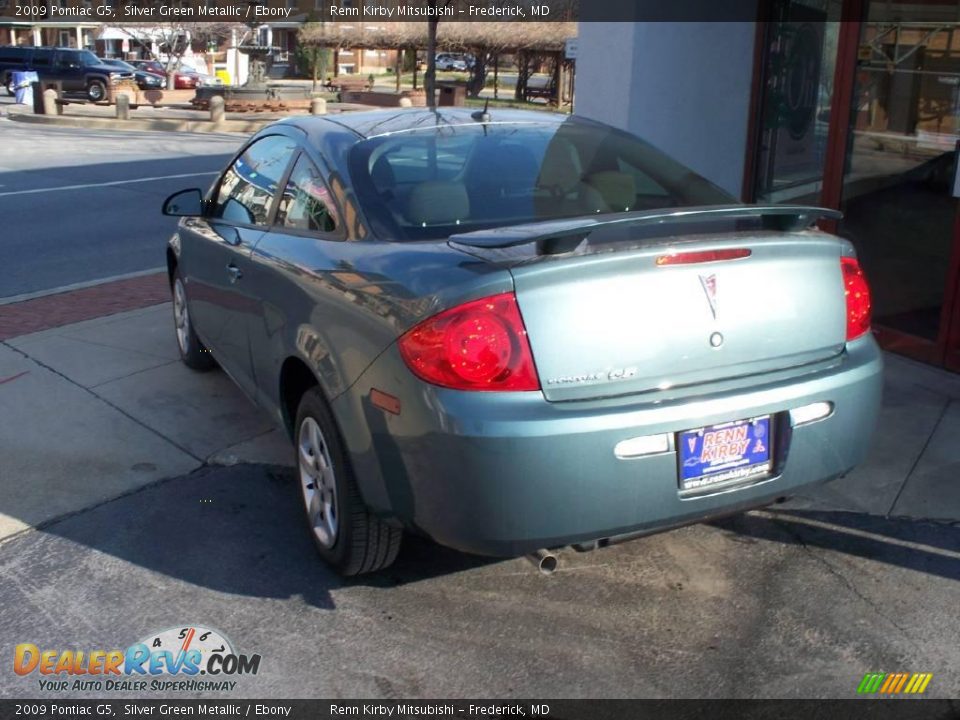 2009 Pontiac G5 Silver Green Metallic / Ebony Photo #3