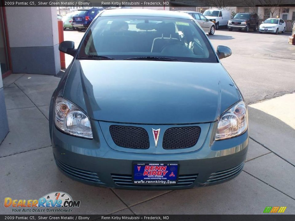 2009 Pontiac G5 Silver Green Metallic / Ebony Photo #5