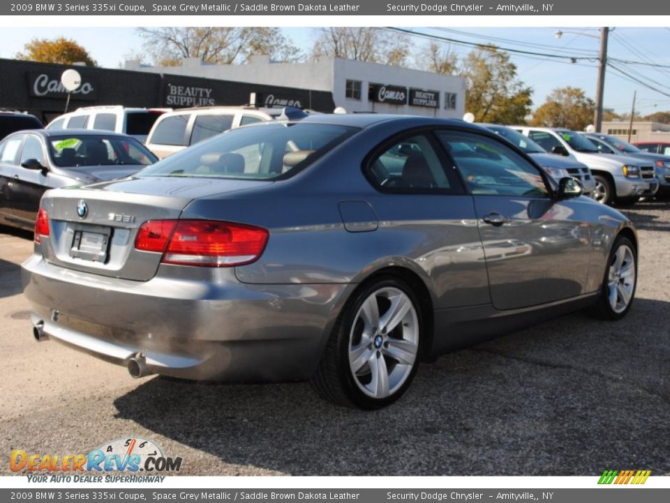 2009 BMW 3 Series 335xi Coupe Space Grey Metallic / Saddle Brown Dakota Leather Photo #3