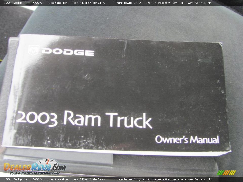 2003 Dodge Ram 1500 SLT Quad Cab 4x4 Black / Dark Slate Gray Photo #4