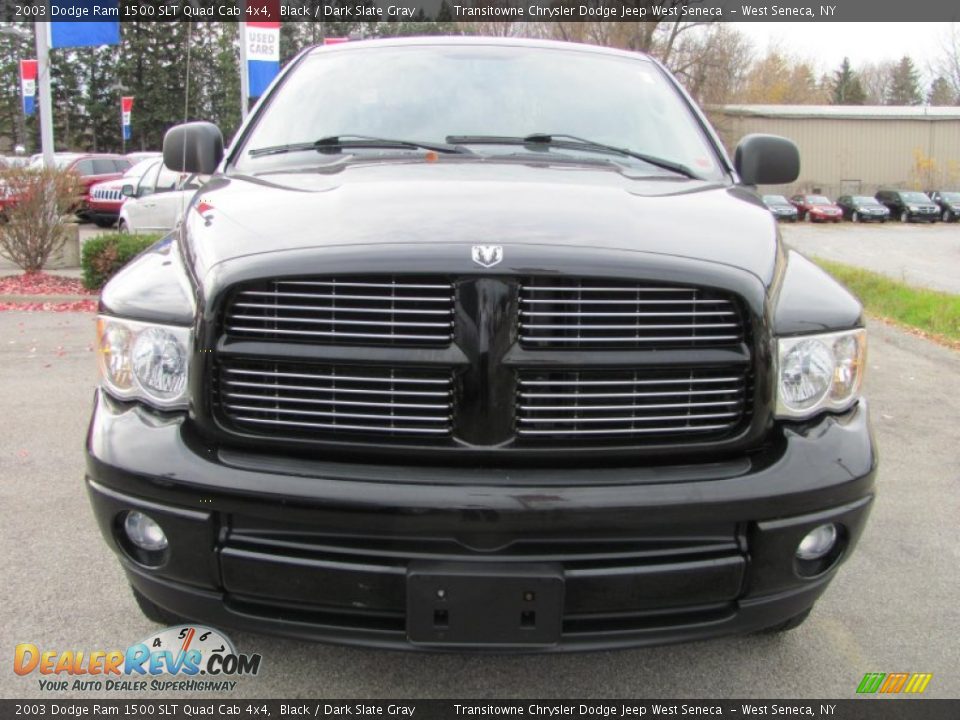 2003 Dodge Ram 1500 SLT Quad Cab 4x4 Black / Dark Slate Gray Photo #16