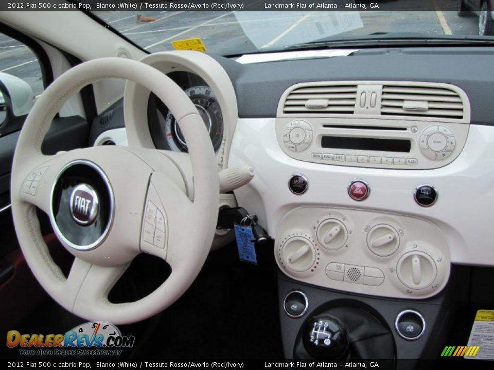 Dashboard of 2012 Fiat 500 c cabrio Pop Photo #11