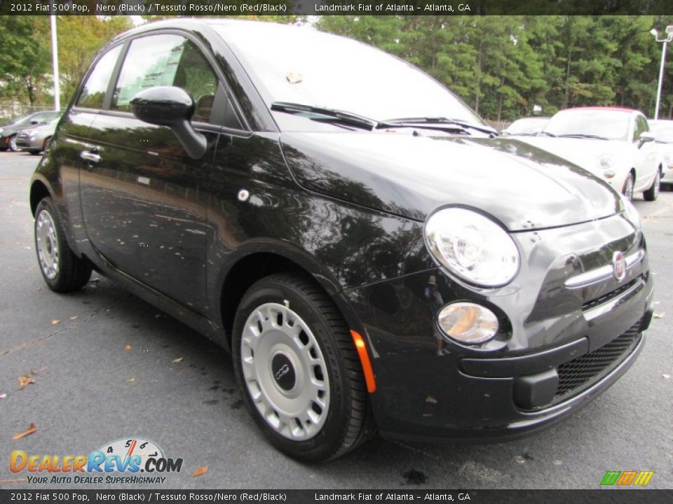 Front 3/4 View of 2012 Fiat 500 Pop Photo #4