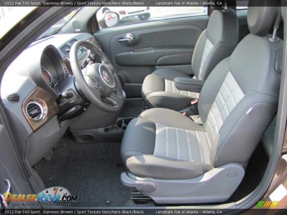 Sport Tessuto Nero/Nero (Black/Black) Interior - 2012 Fiat 500 Sport Photo #6