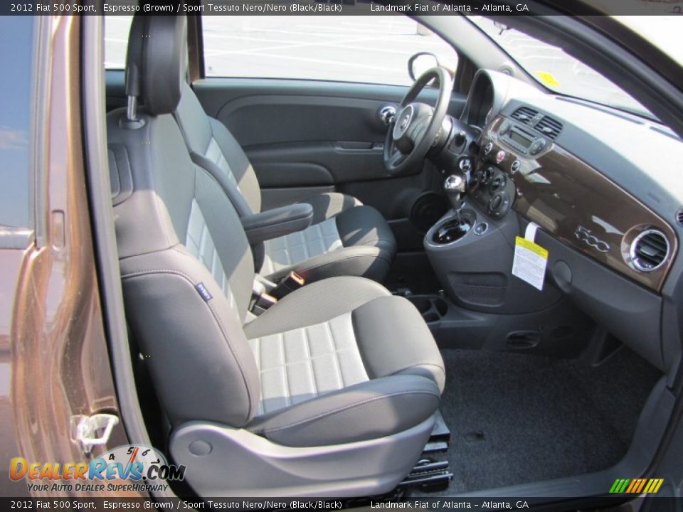 Sport Tessuto Nero/Nero (Black/Black) Interior - 2012 Fiat 500 Sport Photo #9
