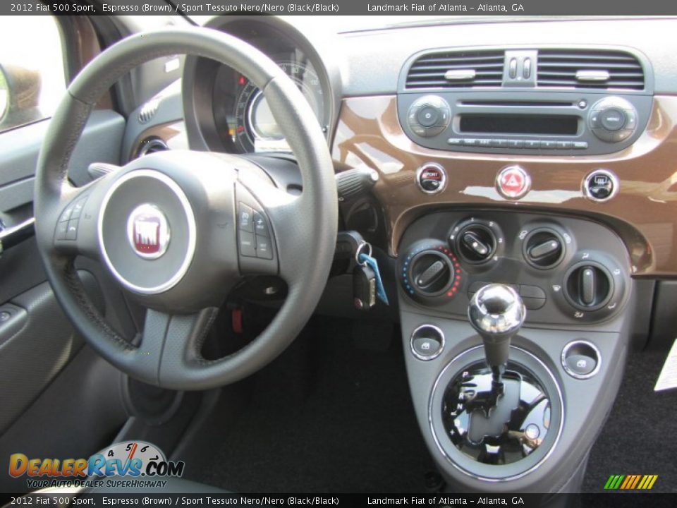 Dashboard of 2012 Fiat 500 Sport Photo #10