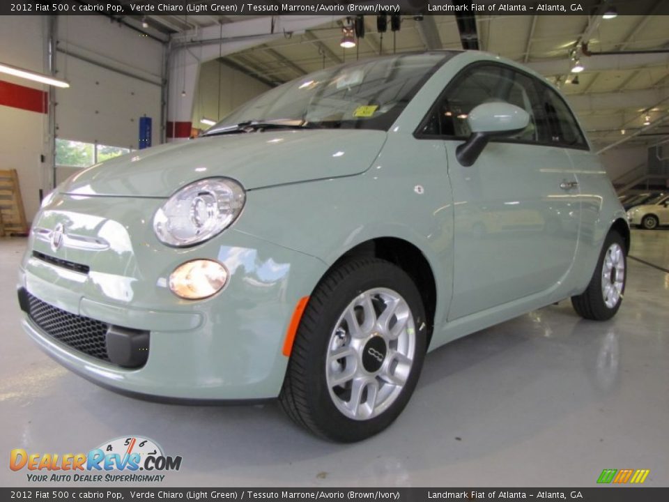 Front 3/4 View of 2012 Fiat 500 c cabrio Pop Photo #1