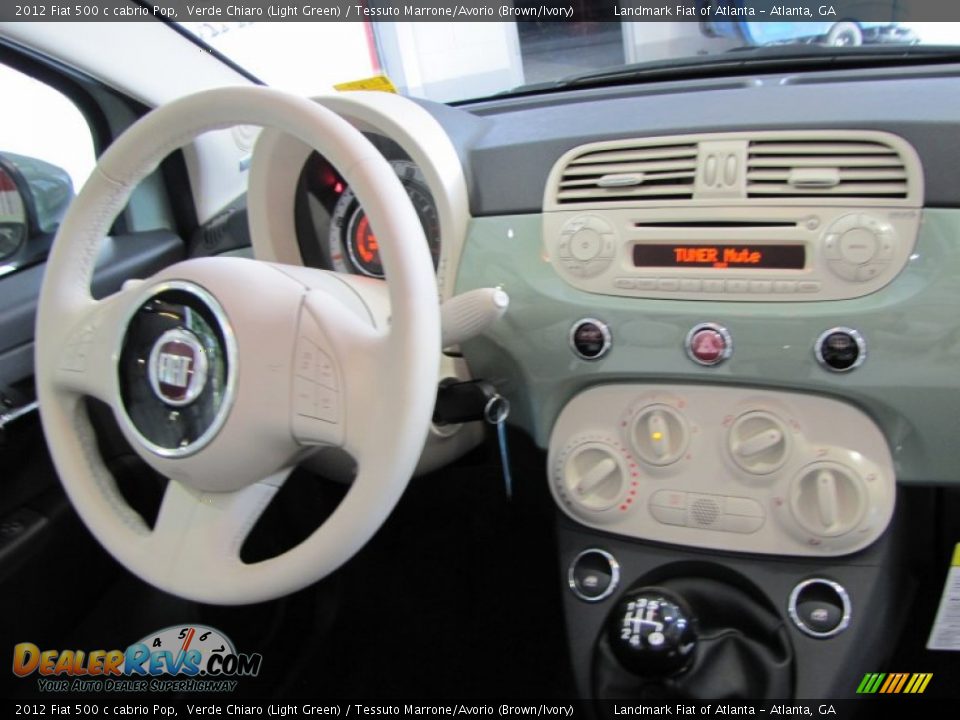 Dashboard of 2012 Fiat 500 c cabrio Pop Photo #9
