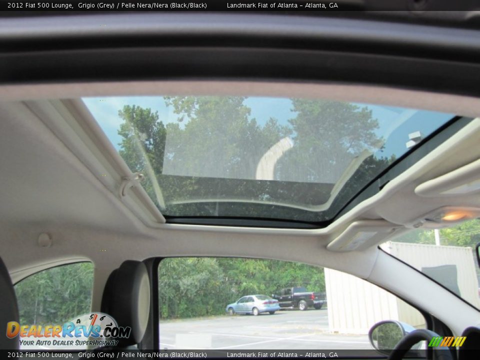 Sunroof of 2012 Fiat 500 Lounge Photo #10