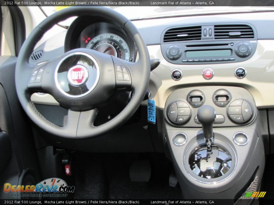 Dashboard of 2012 Fiat 500 Lounge Photo #8