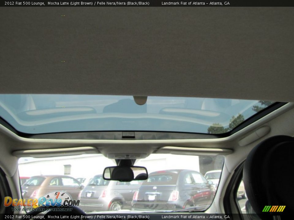 Sunroof of 2012 Fiat 500 Lounge Photo #9