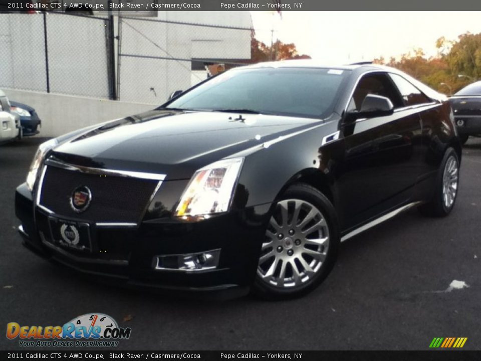 2011 Cadillac CTS 4 AWD Coupe Black Raven / Cashmere/Cocoa Photo #1