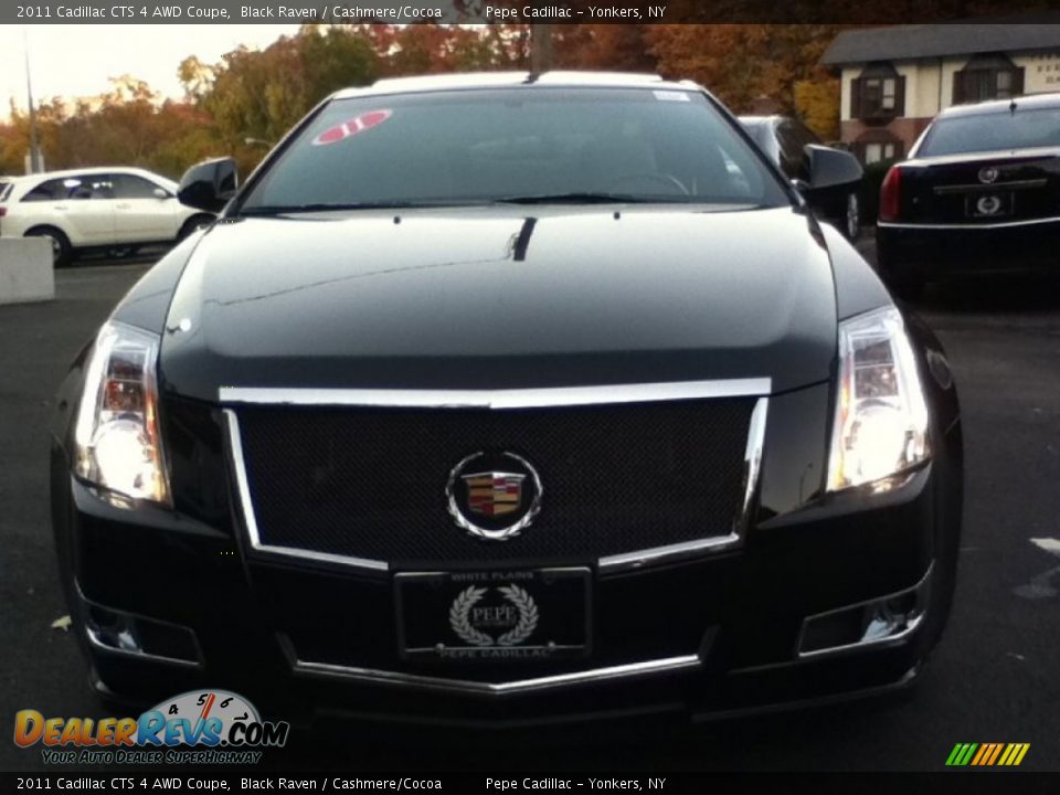 2011 Cadillac CTS 4 AWD Coupe Black Raven / Cashmere/Cocoa Photo #2