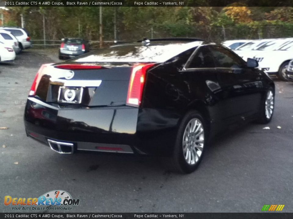 2011 Cadillac CTS 4 AWD Coupe Black Raven / Cashmere/Cocoa Photo #5