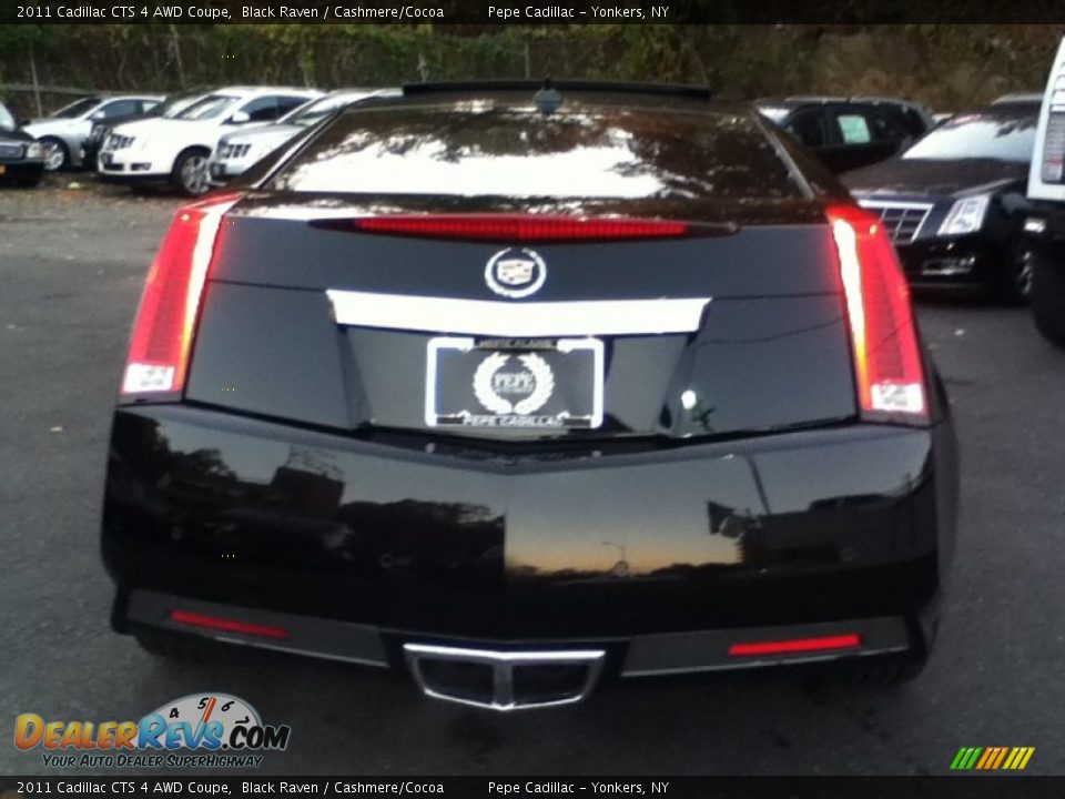 2011 Cadillac CTS 4 AWD Coupe Black Raven / Cashmere/Cocoa Photo #6