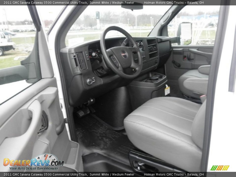 Medium Pewter Interior - 2011 GMC Savana Cutaway 3500 Commercial Utility Truck Photo #5
