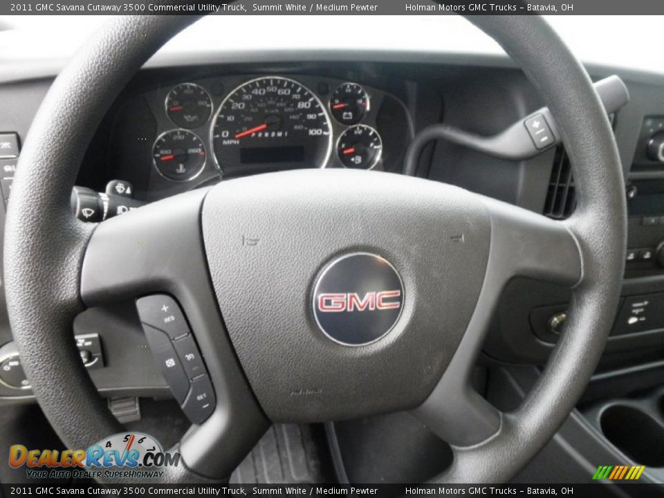 2011 GMC Savana Cutaway 3500 Commercial Utility Truck Summit White / Medium Pewter Photo #8