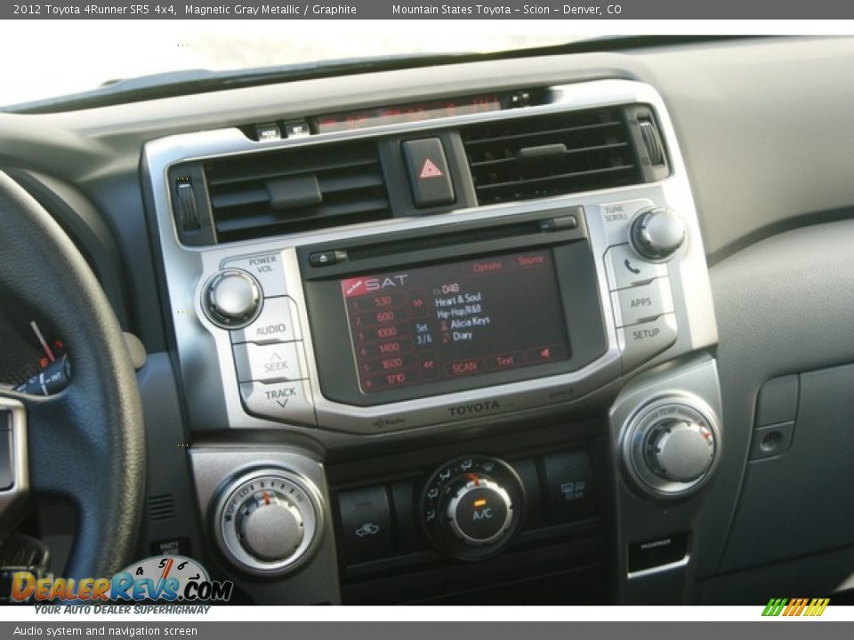 Audio system and navigation screen - 2012 Toyota 4Runner