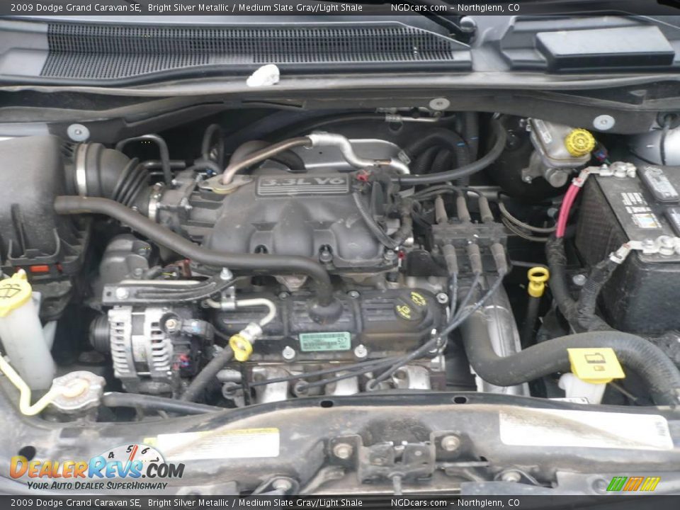 2009 Dodge Grand Caravan SE Bright Silver Metallic / Medium Slate Gray/Light Shale Photo #12