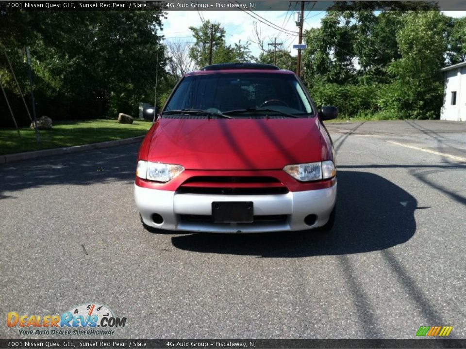 2001 Nissan Quest GLE Sunset Red Pearl / Slate Photo #3