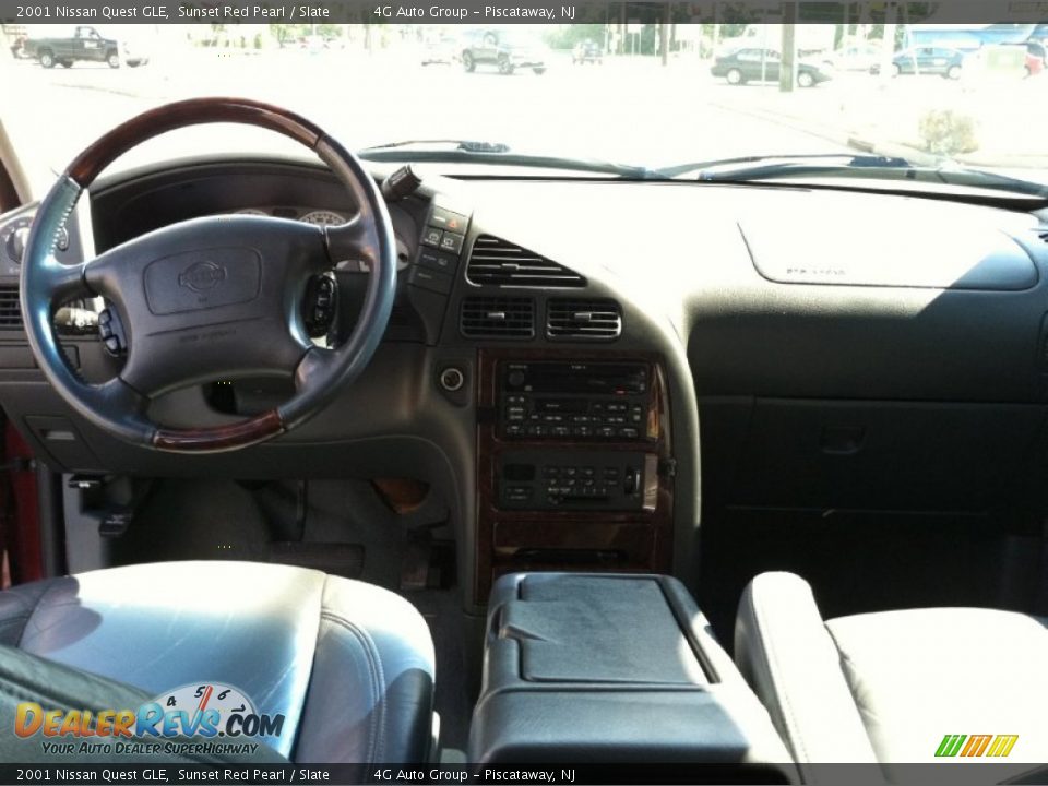2001 Nissan Quest GLE Sunset Red Pearl / Slate Photo #4