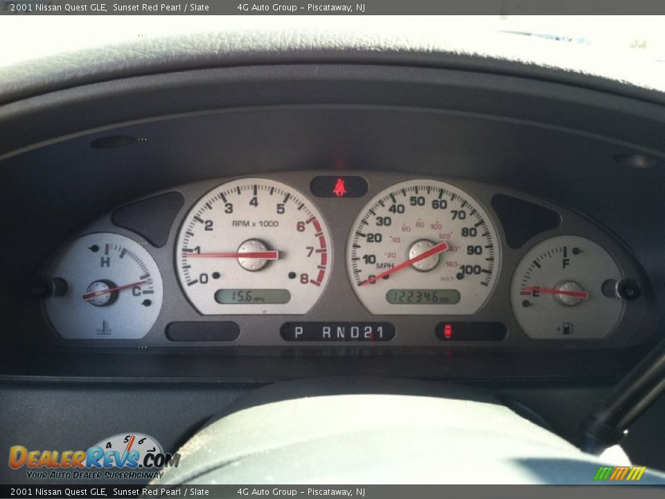 2001 Nissan Quest GLE Sunset Red Pearl / Slate Photo #5
