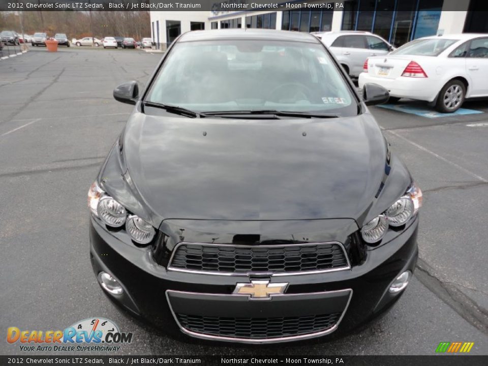 2012 Chevrolet Sonic LTZ Sedan Black / Jet Black/Dark Titanium Photo #2
