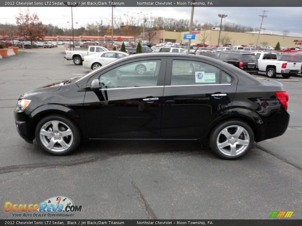 Black 2012 Chevrolet Sonic LTZ Sedan Photo #4