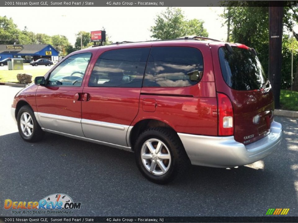 2001 Nissan Quest GLE Sunset Red Pearl / Slate Photo #10