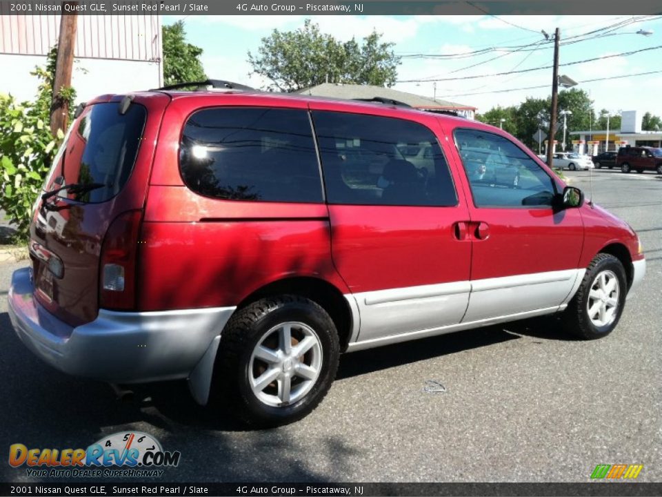 2001 Nissan Quest GLE Sunset Red Pearl / Slate Photo #11