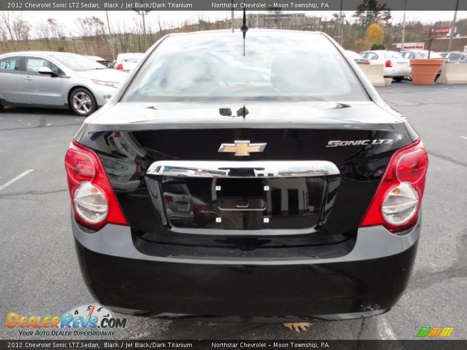 Black 2012 Chevrolet Sonic LTZ Sedan Photo #6