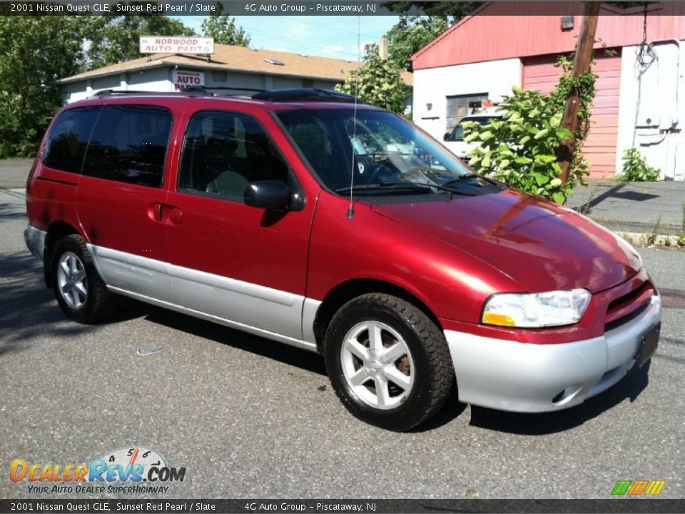 2001 Nissan Quest GLE Sunset Red Pearl / Slate Photo #12