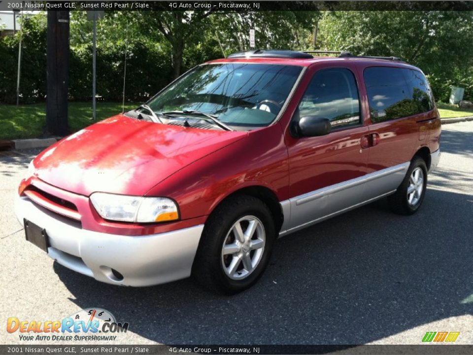 2001 Nissan Quest GLE Sunset Red Pearl / Slate Photo #13