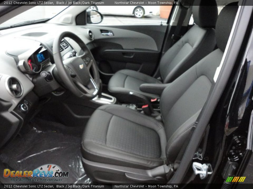 Jet Black/Dark Titanium Interior - 2012 Chevrolet Sonic LTZ Sedan Photo #10