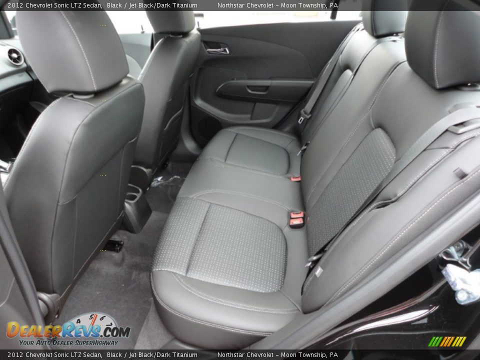 Jet Black/Dark Titanium Interior - 2012 Chevrolet Sonic LTZ Sedan Photo #11