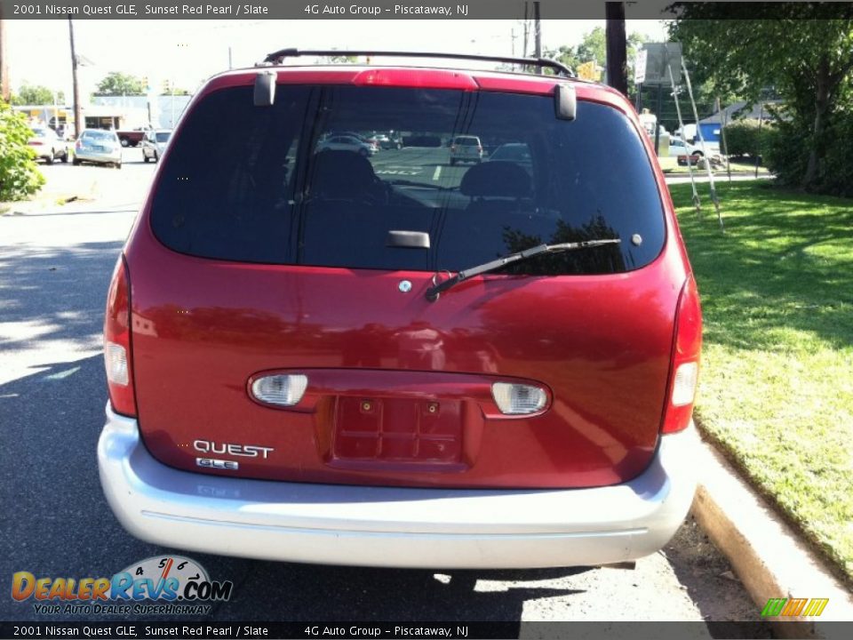 2001 Nissan Quest GLE Sunset Red Pearl / Slate Photo #16