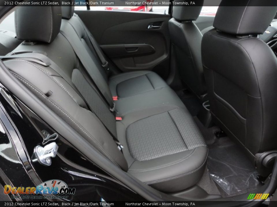 Jet Black/Dark Titanium Interior - 2012 Chevrolet Sonic LTZ Sedan Photo #16