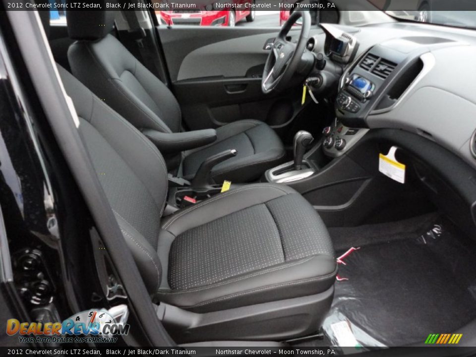 Jet Black/Dark Titanium Interior - 2012 Chevrolet Sonic LTZ Sedan Photo #17