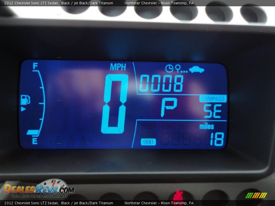 2012 Chevrolet Sonic LTZ Sedan Black / Jet Black/Dark Titanium Photo #19