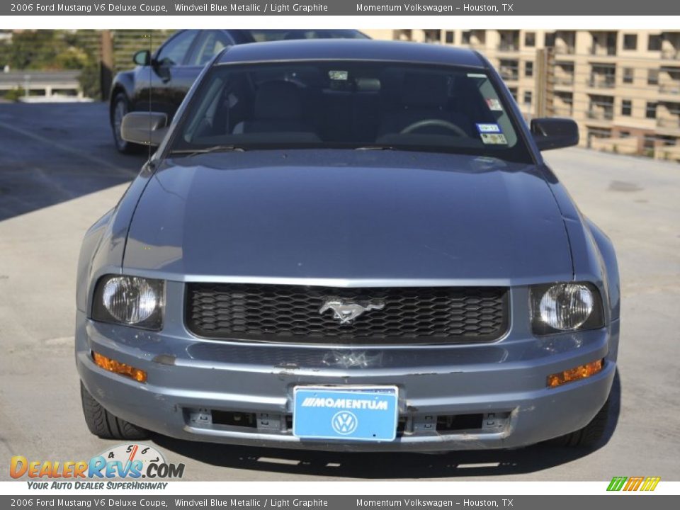 2006 Ford Mustang V6 Deluxe Coupe Windveil Blue Metallic / Light Graphite Photo #2