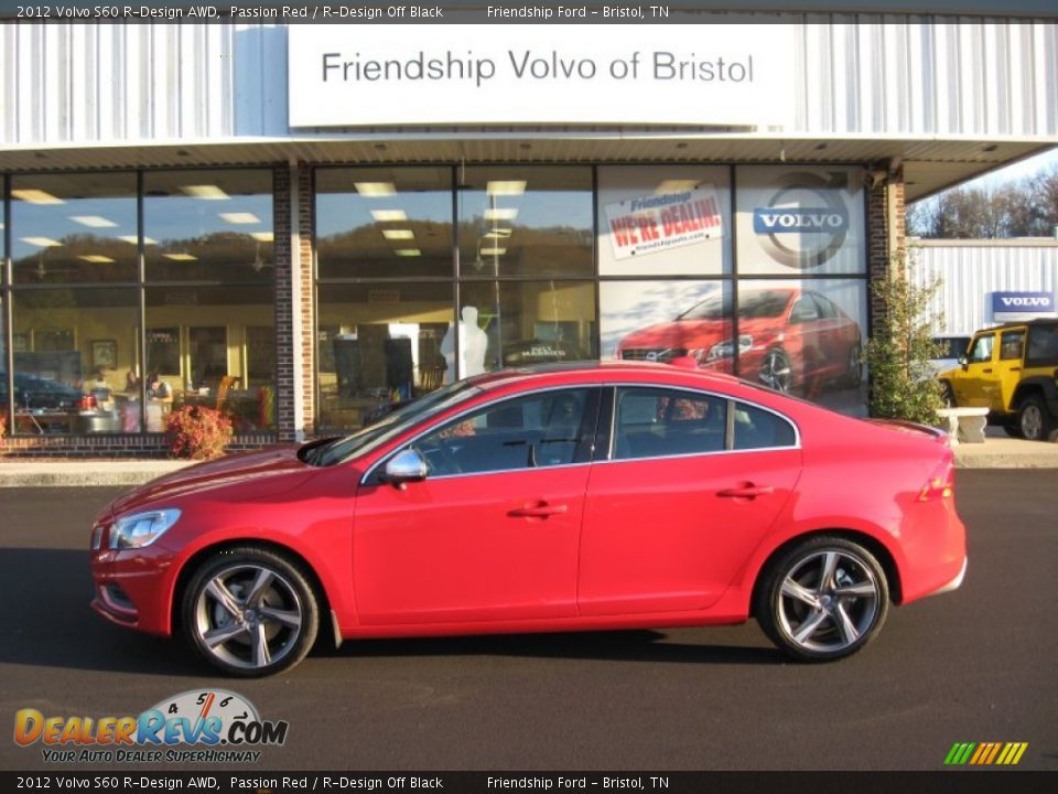 2012 Volvo S60 R-Design AWD Passion Red / R-Design Off Black Photo #1