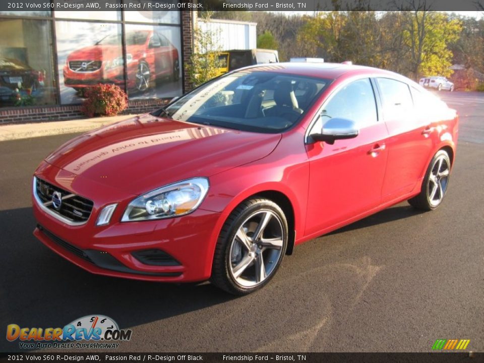 2012 Volvo S60 R-Design AWD Passion Red / R-Design Off Black Photo #2
