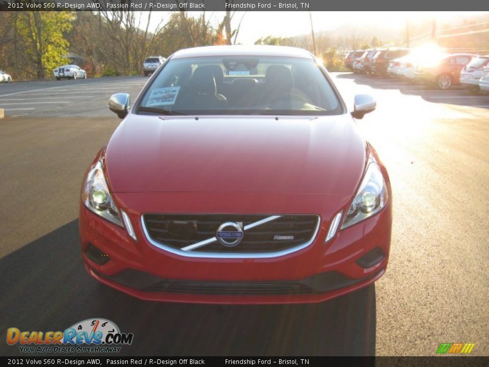 2012 Volvo S60 R-Design AWD Passion Red / R-Design Off Black Photo #3