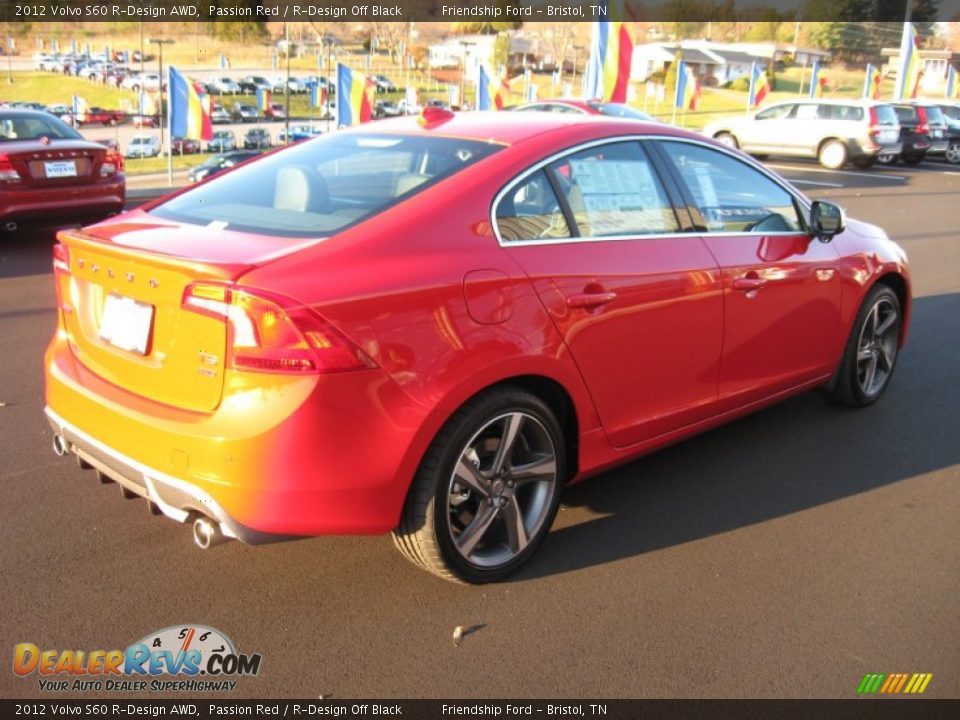 2012 Volvo S60 R-Design AWD Passion Red / R-Design Off Black Photo #6