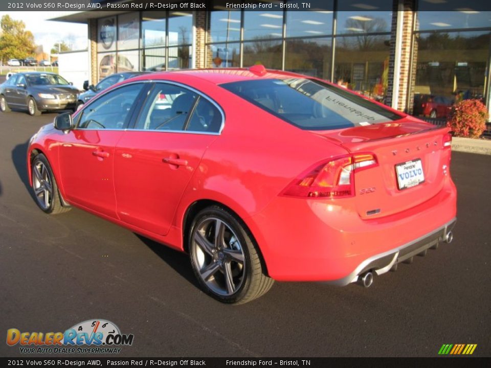2012 Volvo S60 R-Design AWD Passion Red / R-Design Off Black Photo #8