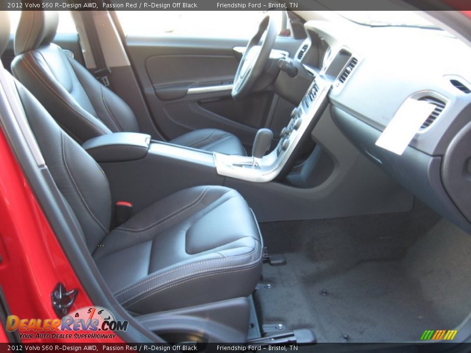 2012 Volvo S60 R-Design AWD Passion Red / R-Design Off Black Photo #18