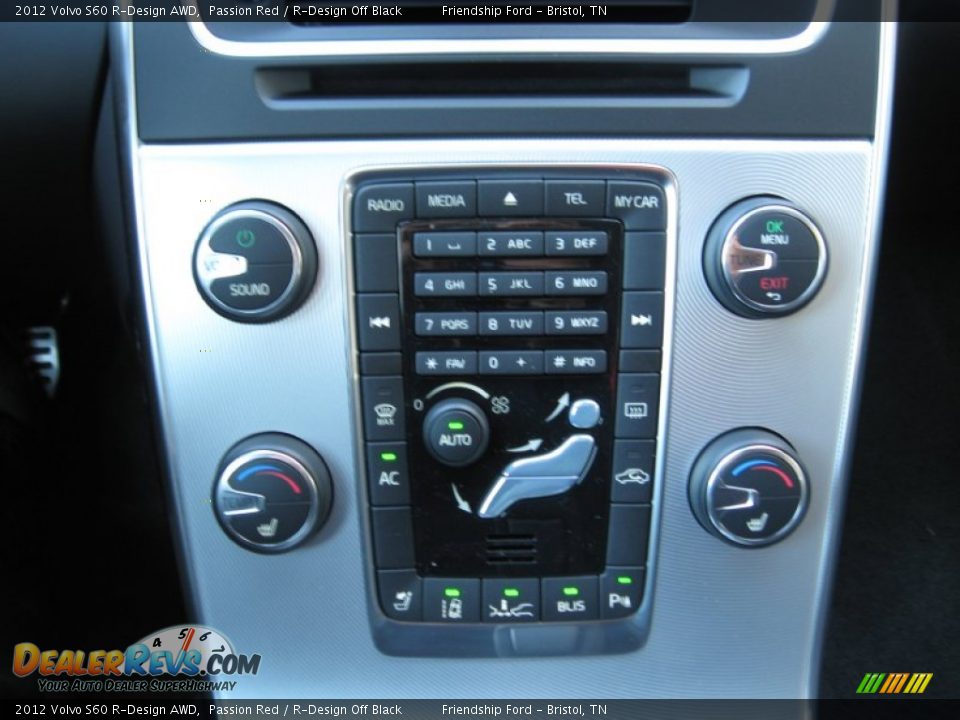 2012 Volvo S60 R-Design AWD Passion Red / R-Design Off Black Photo #24