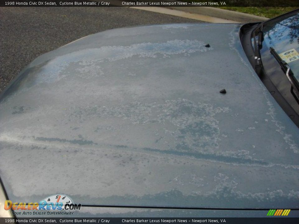 1998 Honda Civic DX Sedan Cyclone Blue Metallic / Gray Photo #18